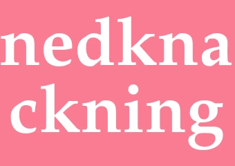 Synonym nedknackning