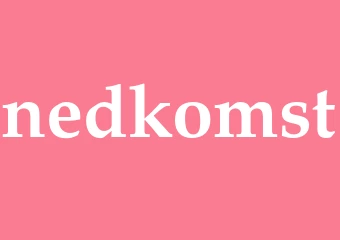 Synonym nedkomst