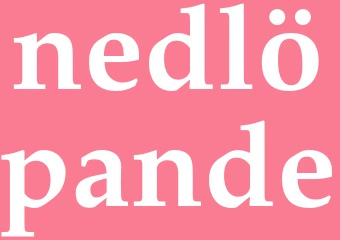 Synonym nedlöpande