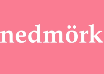 Synonym nedmörk