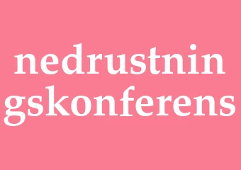 Synonym nedrustningskonferens