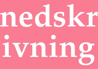 Synonym nedskrivning