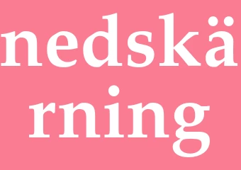 Synonym nedskärning