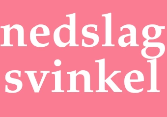 Synonym nedslagsvinkel
