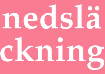 Synonym nedsläckning