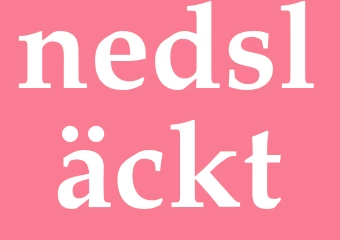 Synonym nedsläckt