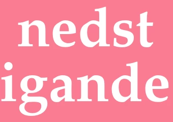 Synonym nedstigande
