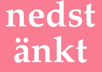 Synonym nedstänkt