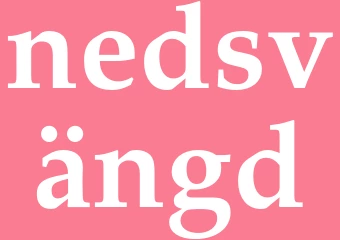 Synonym nedsvängd