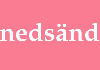 Synonym nedsänd