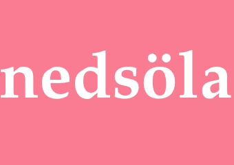 Synonym nedsöla