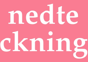 Synonym nedteckning