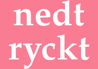 Synonym nedtryckt