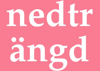 Synonym nedträngd