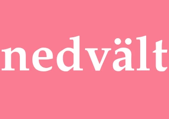 Synonym nedvält