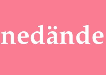 Synonym nedände