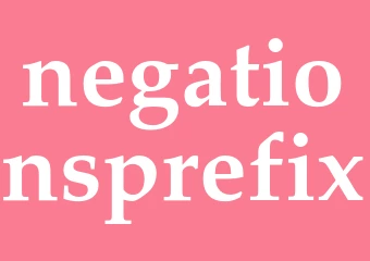 Synonym negationsprefix