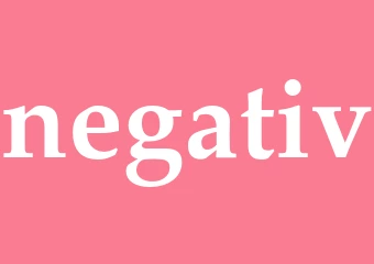 Synonym negativ