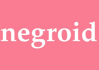 Synonym negroid