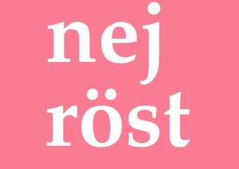 Synonym nej-röst