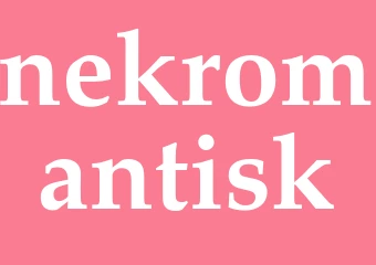 Synonym nekromantisk