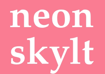 Synonym neonskylt