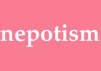 Synonym nepotism