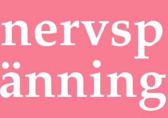 Synonym nervspänning
