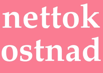 Synonym nettokostnad