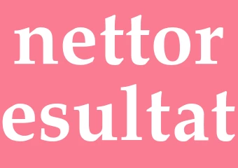 Synonym nettoresultat