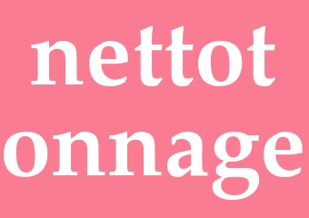 Synonym nettotonnage
