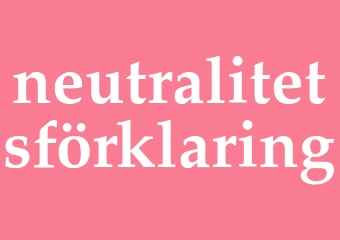 Synonym neutralitetsförklaring