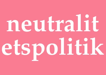 Synonym neutralitetspolitik