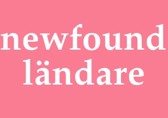 Synonym newfoundländare