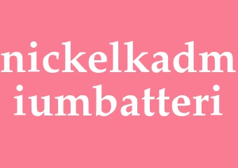 Synonym nickelkadmiumbatteri