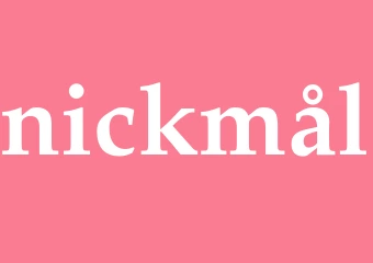 Synonym nickmål