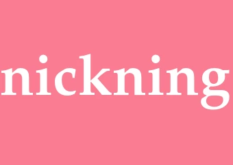 Synonym nickning