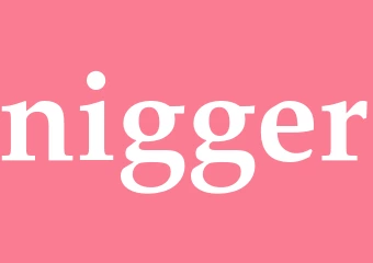 Synonym nigger