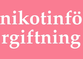 Synonym nikotinförgiftning