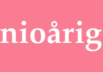 Synonym nioårig