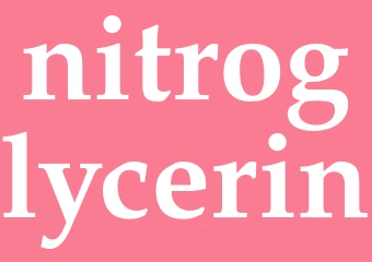 Synonym nitroglycerin