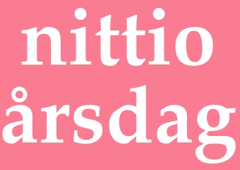 Synonym nittioårsdag