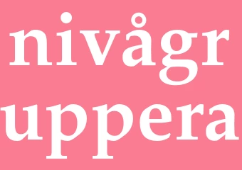 Synonym nivågruppera