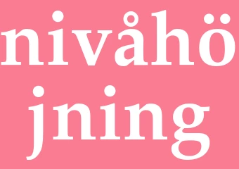 Synonym nivåhöjning