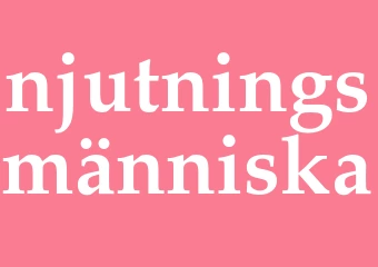 Synonym njutningsmänniska