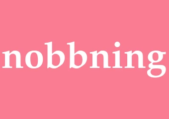 Synonym nobbning