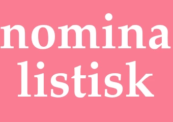 Synonym nominalistisk
