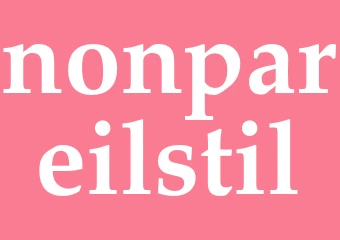 Synonym nonpareilstil