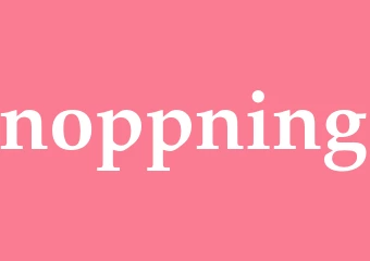 Synonym noppning