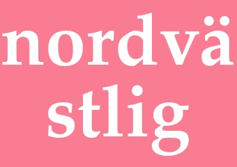 Synonym nordvästlig